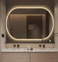Ver imagem 2 de Espelho Lapidado Oval Iluminado com Led Quente - 70x120cm Woodglass Oval Iluminado Led