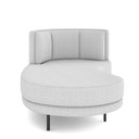 Ver imagem 4 de Sofá Chaise Longue Sala de Estar Living Lucca Esquerdo D02 Bouclê Branco B-53 - Lyam Decor