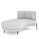 Ver imagem 1 de Sofá Chaise Longue Sala de Estar Living Lucca Esquerdo D02 Bouclê Branco B-53 - Lyam Decor