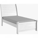Ver imagem 1 de Cama Solteiro Estrutura em Mdf Design Moderno - Siena-branco - Bianchi Móveis