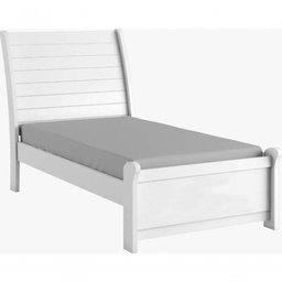 Cama Solteiro Estrutura em Mdf Design Moderno - Siena-branco - Bianchi Móveis - 1 Cama Solteiro Estrutura em Mdf Design Moderno - Siena-branco - Bianchi Móveis - 1