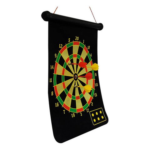 Jogo de Dardos Magnético Alvo Dupla Face 6 Dardos