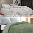 Ver imagem 3 de Edredom Super King Skye Canelado Cobertor Inverno Pesado:verde