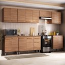 Ver imagem 2 de Cozinha Completa Modulada Mercedes 300cm com Aéreo e Balcão Cozinha - Madeirada Inteira