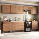 Ver imagem 1 de Cozinha Completa Modulada Mercedes 300cm com Aéreo e Balcão Cozinha - Madeirada Inteira