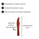 Ver imagem 5 de Kit 100 Peças Faquinha de Pau Madeira 16 cm