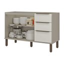 Ver imagem 2 de Balcão para Pia de Cozinha 2 Portas 3 Gavetas 120cm Verace Espresso Móveis