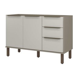 Balcão para Pia de Cozinha 2 Portas 3 Gavetas 120cm Verace Espresso Móveis - 3