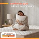 Ver mais imagens de Cama Box Baú Casal Colchão Molas Qatar 138x188x63cm Bege/Branco Inducol