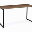 Ver imagem 2 de Mesa Madeira Quadros 1,20m Slin Marrom/Noce/Preto