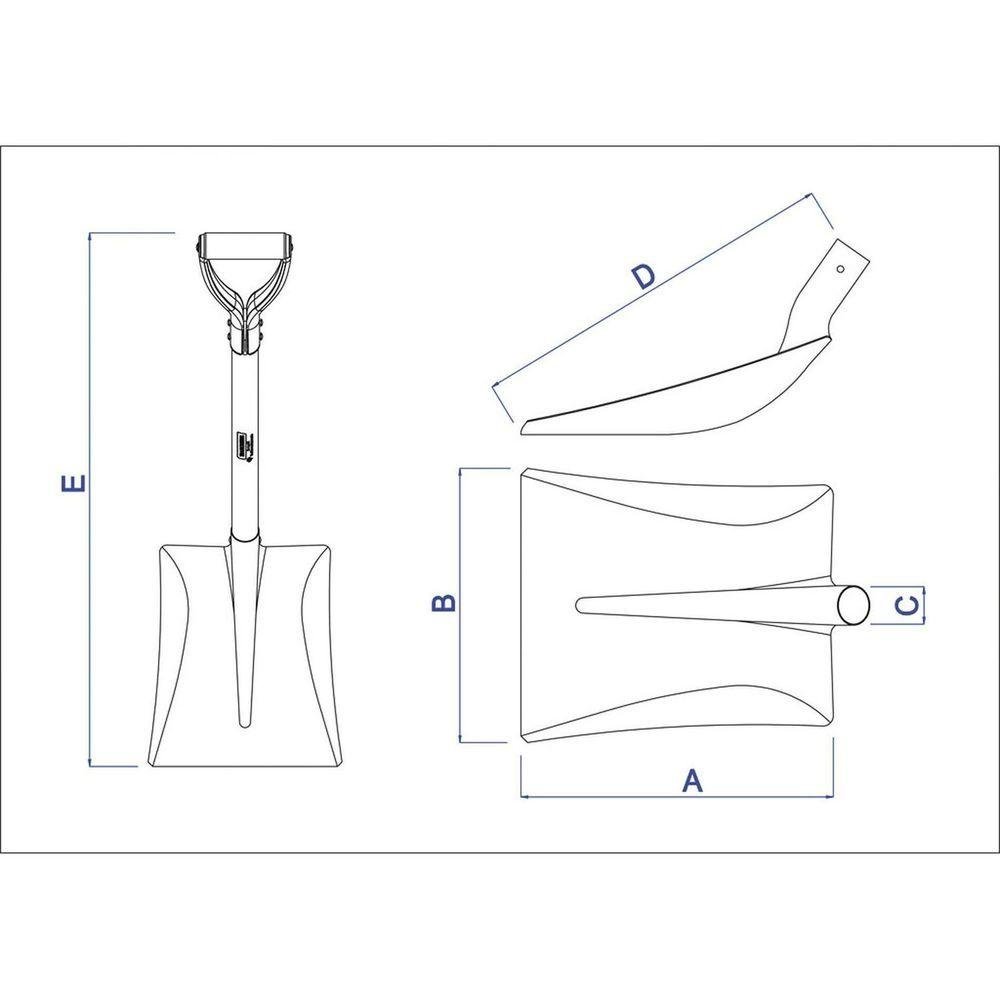 Pá Quadrada Metálica Tramontina com Cabo de Madeira 74 Cm e Empunhadura Metálica Tramontina - 6