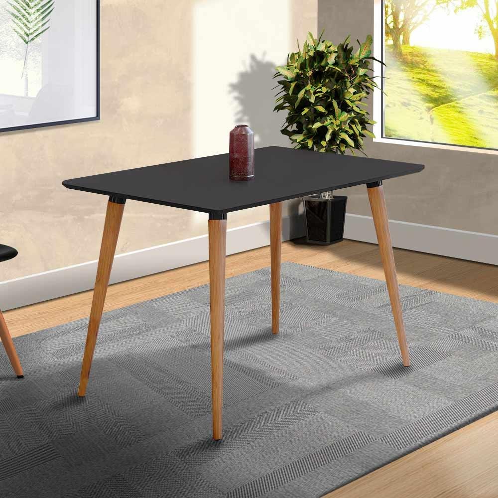 Mesa de Jantar 4 Lugares Veneza 1.20 Preto Casa D - 1