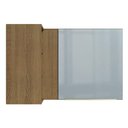 Ver imagem 6 de Armário Aéreo de Canto com Adega Acoplada Madesa Lux 1 Porta Rustic/Cinza