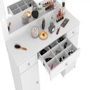 Ver imagem 4 de Penteadeira Camarim Carisma 2 Portas e 3 Gavetas com Espelho e Led 5950 Demóbile