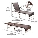 Ver imagem 6 de 4 Cadeiras e Mesa, 2 Espreguiçadeiras e Mesa Preto
