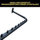 Ver imagem 7 de Kit com Duas Araras Cabideiros Rt Organizador de Cabides Aço Reforçado Loja Closet Quarto