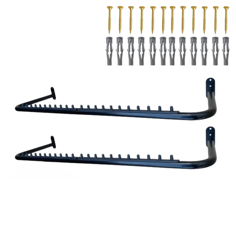 Kit com Duas Araras Cabideiros Rt Organizador de Cabides Aço Reforçado Loja Closet Quarto