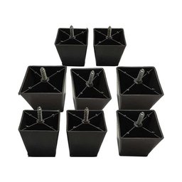 Pé Para Sofá Hack Móveis Hack 6cm Trapézio 8 unidades - 1
