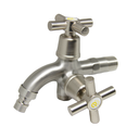 Ver imagem 1 de Torneira Lavanderia Tanque 2 Saídas Aço Inox 304 Escovado