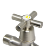 Torneira Lavanderia Tanque 2 Saídas Aço Inox 304 Escovado - 5