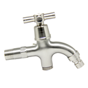 Ver imagem 6 de Torneira Lavanderia Tanque 2 Saídas Aço Inox 304 Escovado