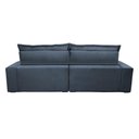 Ver imagem 2 de Sofa Retrátil e Reclinável 2,92m com Molas Ensacadas Cama Inbox Soft Tecido Suede Azul