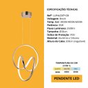 Ver imagem 3 de Pendente Lumier Micenas Cobre Led Integrado 36w 3 Temperaturas