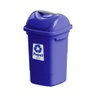 Lixeira para Coleta Seletiva 30l Plasvale Azul - 1