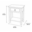 Ver imagem 3 de Aparador Hall Entrada Madeira Maciça Rústico Uma Gaveta:Rústico