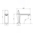 Ver imagem 4 de Torneira Lavatório Monocomando Banheiro Baixa Preta Ca8203p Luuk Young