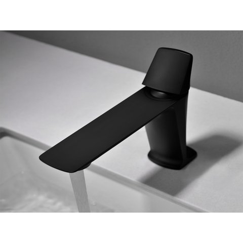 Torneira Lavatório Monocomando Banheiro Baixa Preta Ca8203p Luuk Young