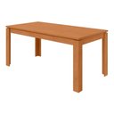 Ver imagem 1 de Mesa para Cozinha Athenas C/tampo Madeirado 180x90cm Amendoa Clean - Lopas