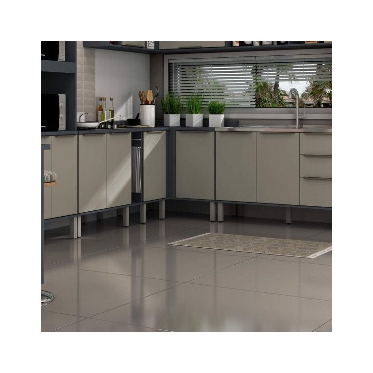 Balcão de Canto Reto Modulado 1 Porta Verace Espresso Móveis Balcão de Canto Reto Modulado 1 Porta Verace Espresso Móveis