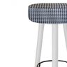 Kit 04 Banqueta Alta Lia Branco Pied Poule Xadrez - 3