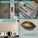 Ver imagem 7 de Cozinha Milla Nora 15 Portas 3 Gavetas MDF 320cm Branca Móveis Carraro