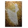 Quadro Pintura Tela branco menina dançarino acrílica 5221: 70cm (A) x 100cm (L) - 2