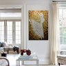 Quadro Pintura Tela branco menina dançarino acrílica 5221: 70cm (A) x 100cm (L) - 1