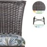 Conjunto Mesa e 6 Cadeiras Turquia Luxo Cozinha Area Edicula Jardim - 4