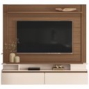 Ver imagem 4 de Painel para Tv 65 Pol com Bancada Suspensa 181cm Áquila B01 Castanho Off White - Lyam Decor