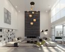 Ver imagem 5 de Pendente Moderno Preto P/ Pé Direito Alto Sala Vão de Escada Arevo Iluminação Jabuticaba 82P6 VIDRO