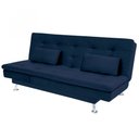 Ver imagem 1 de Sofá-cama com Chaise 188cm Linoforte Rayssa Suede Veludo Espuma D-33
