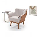 Ver imagem 2 de Poltrona Decorativa Yasmin Linho Compose Império Estofados