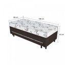 Ver imagem 5 de Cama Box Conjugado Solteiro com Baú e Cama Auxiliar Suede Espresso Móveis
