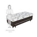Ver imagem 7 de Cama Box Conjugado Solteiro com Baú e Cama Auxiliar Suede Espresso Móveis