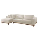 Ver imagem 5 de Sofá Cronos 03 Metros Chaise Lado Esquerdo Meu Sofá Online A302 Linho Branco