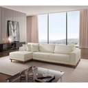 Ver imagem 1 de Sofá Cronos 03 Metros Chaise Lado Esquerdo Meu Sofá Online A302 Linho Branco