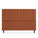 Ver imagem 2 de Cabeceira Carla Cama Box Casal 195 Cm Suede Terracota