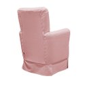 Ver imagem 5 de Poltrona de Amamentação Pé Palito Eduarda com Puff Veludo Velvet Rose - Lg Decor Baby