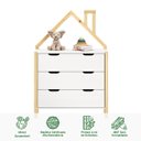 Ver imagem 5 de Cômoda Montessori Infantil Madeira 3 Gavetas Elano Idimex