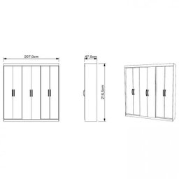 Guarda-Roupa Casal 6 Portas Herval Móveis - 4